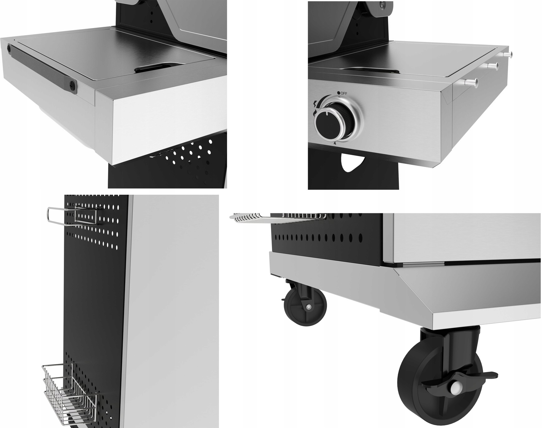 WOLNOSTOJĄCY GRILL GAZOWY YAO 5+1 19KW STAL NIERDZEWNA YG-20032