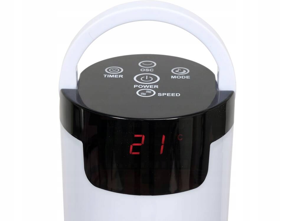 WENTYLATOR KOLUMNOWY LUND 95,5CM 50W WIATRAK PODŁOGOWY STOJĄCY LED +PILOT