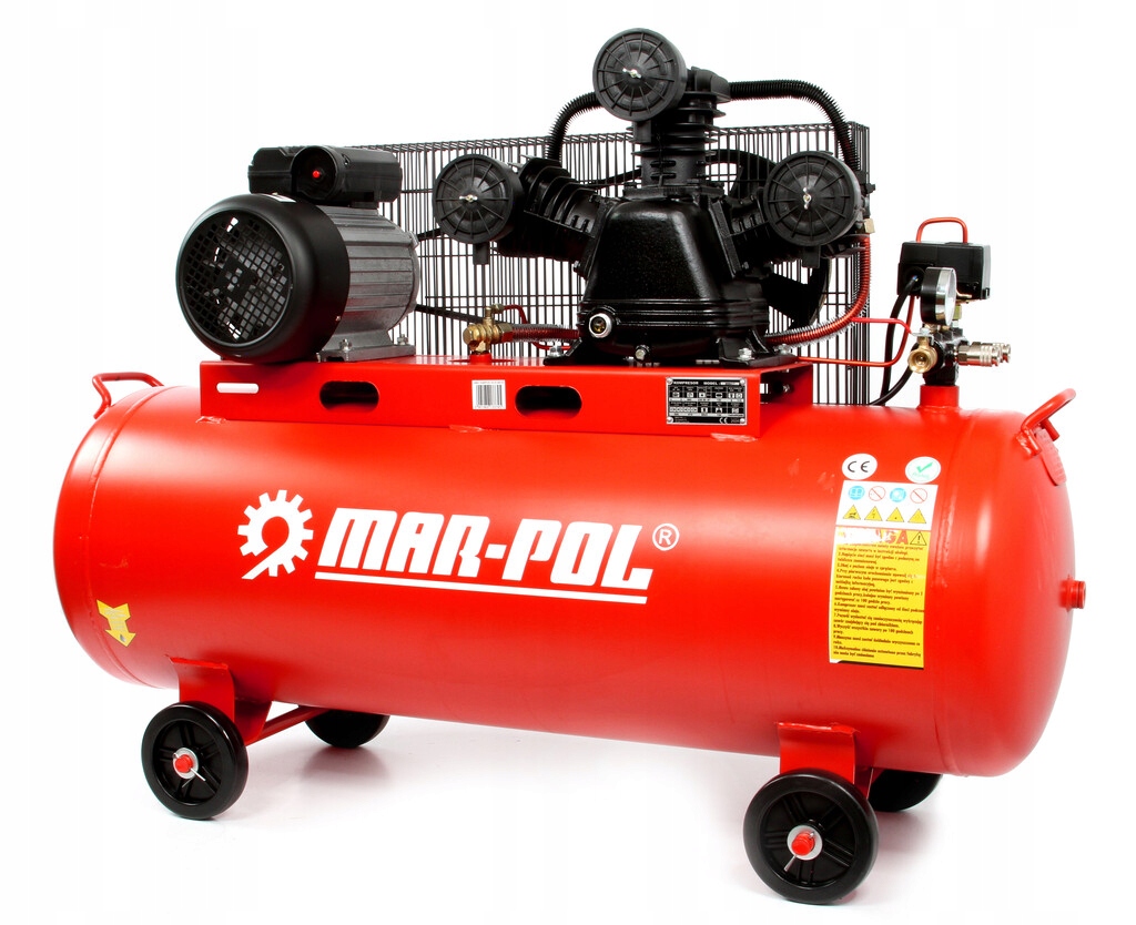 KOMPRESOR OLEJOWY SPRĘŻARKA POWIETRZA 150L 8BAR 3TŁOKI 4KM 3 kW 230V M88417