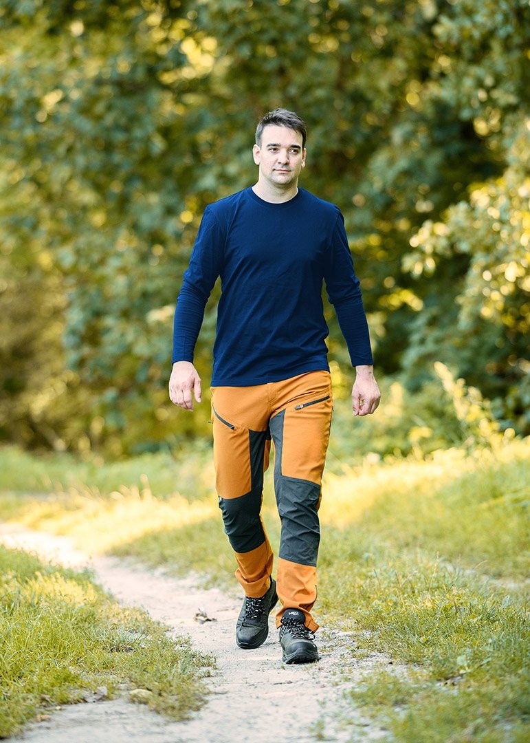 NEO KOSZULKA DŁUGI RĘKAW GRANATOWA BAWEŁNA Longsleeve CE 81-692 ROZMIAR XL