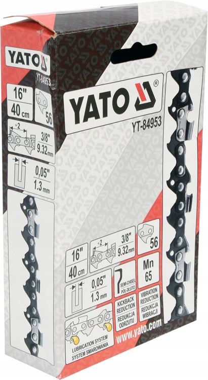 YATO ŁAŃCUCH TNĄCY DO PILARKI PIŁY 16" 3/8" 0,05" 56 PÓŁ DŁUTO YT-84953