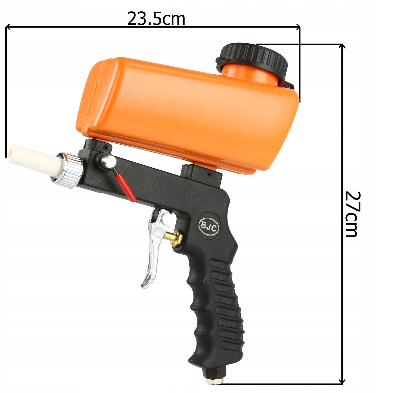 PISTOLET DO PIASKOWANIA ZE ZBIORNIKIEM PIASKARKA DYSZE 6MM BJC M03055