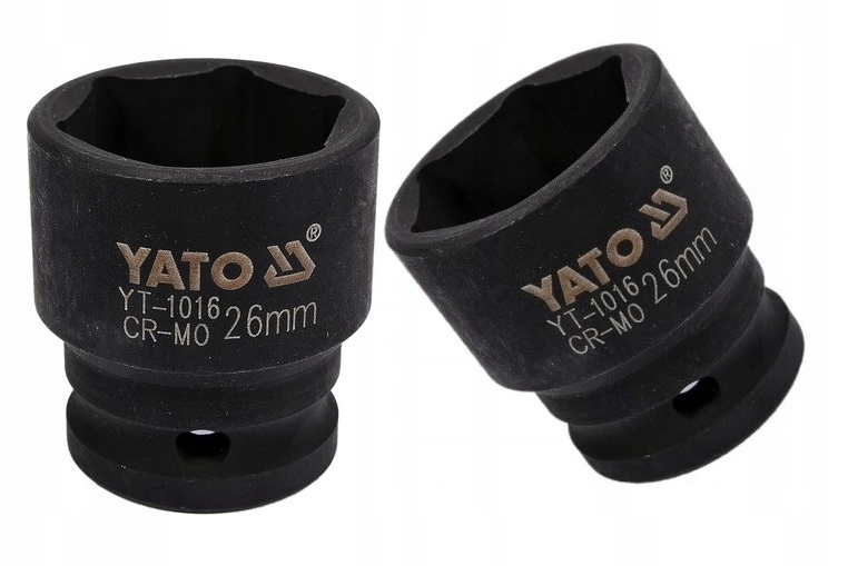 YATO NASADKA UDAROWA FOSFATOWANA 1/2" 26MM KRÓTKA WARSZTAT YT-1016