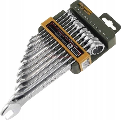 PROXXON ZESTAW KOMPLET KLUCZY PŁASKO-OCZKOWYCH 6-19 MM 12 SZTUK PR23820