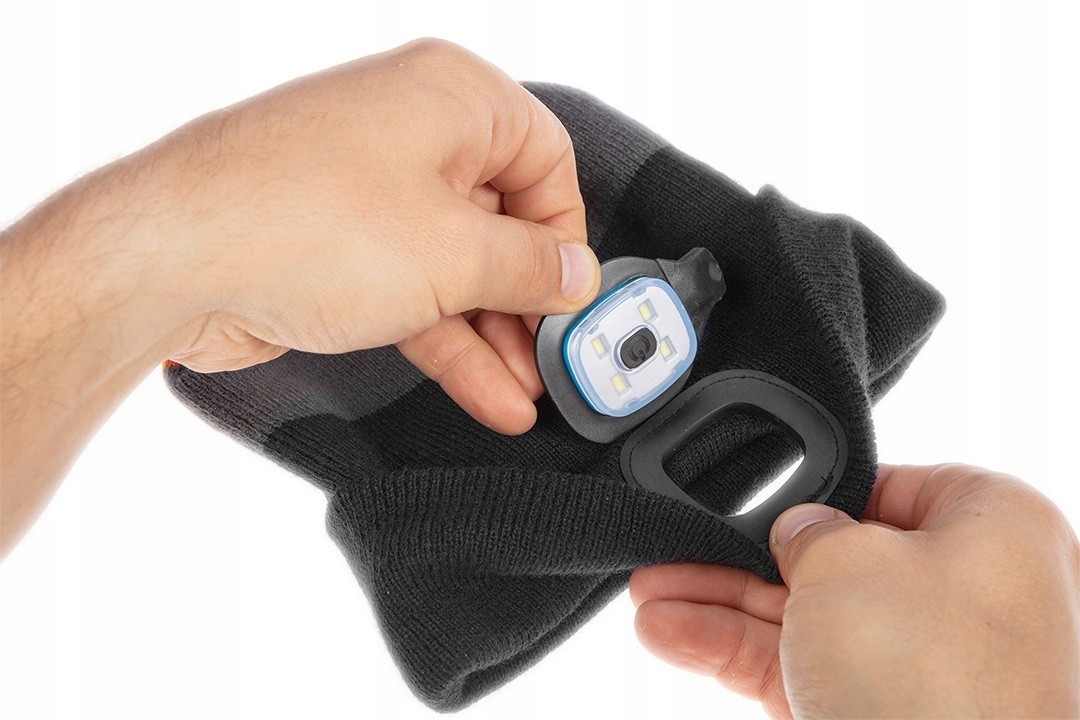 NEO TOOLS CZAPKA ROBOCZA Z LATARKĄ LED CZOŁÓWKA