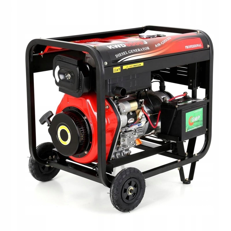AGREGAT PRĄDOTWÓRCZY DIESEL PRZENOŚNY 6500W 12/230V KRAFT&DELE KD122