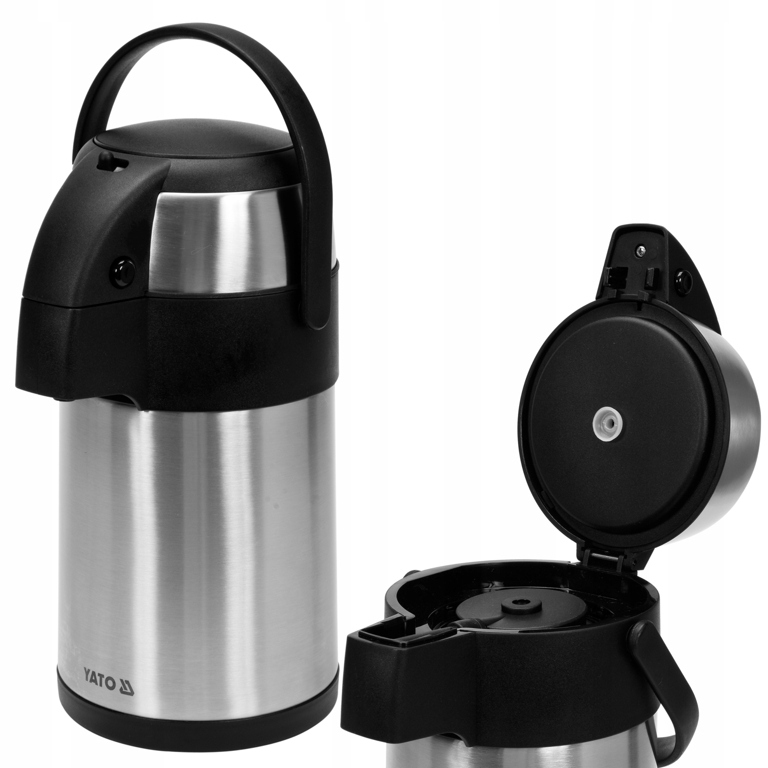 YATO TERMOS STOŁOWY 2,2L POMPKA PODWÓJNE ŚCIANKI