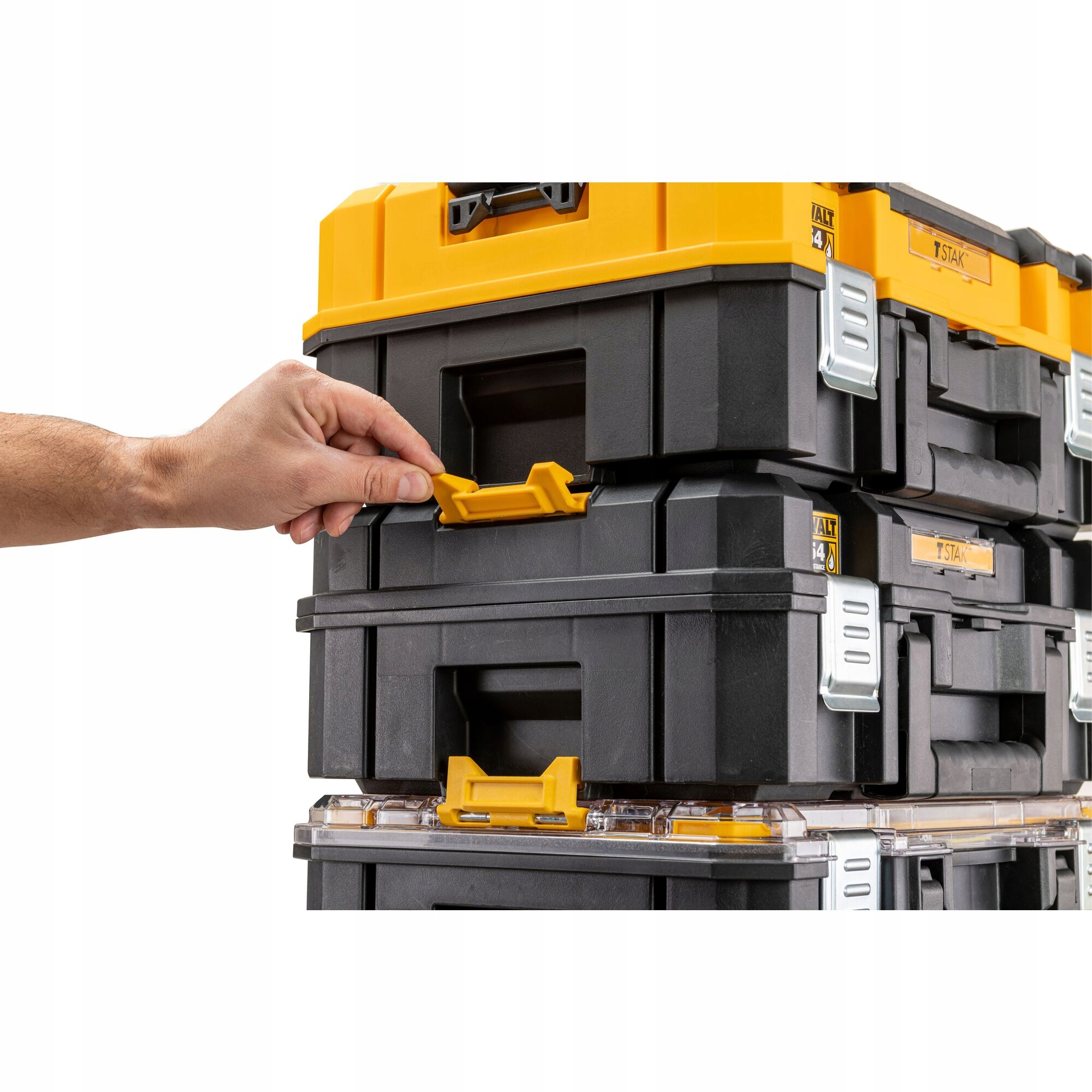 DeWALT TSTAK SKRZYNIA PŁYTKA Z ORGANIZEREM IP54 44x18,3x33,2 cm DWST83344-1