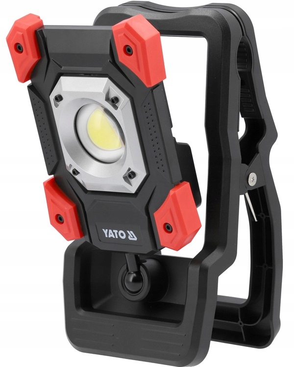 YATO REFLEKTOR PRZENOŚNY AKUMULATOROWY COBLED 20W 2000lm Z ZACISKIEM 818216