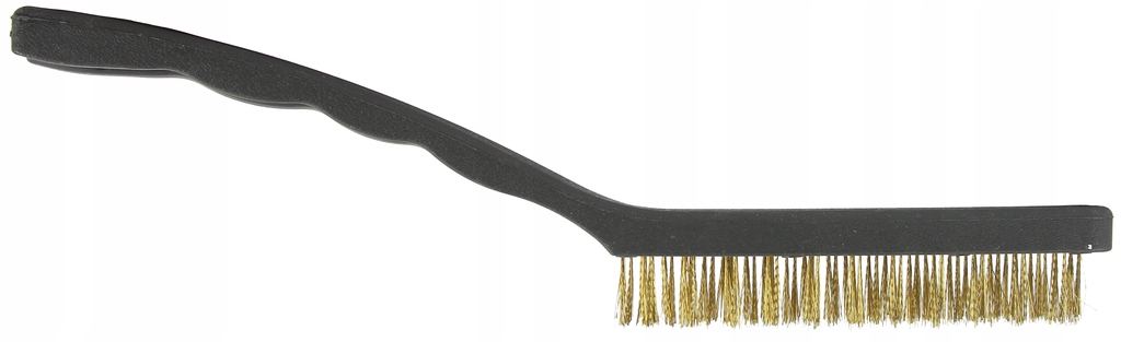 SZCZOTKI DRUCIANE DWUSTONNE PRECYZYJNE MOSIĄDZ STAL NYLON DO METALU 210mm