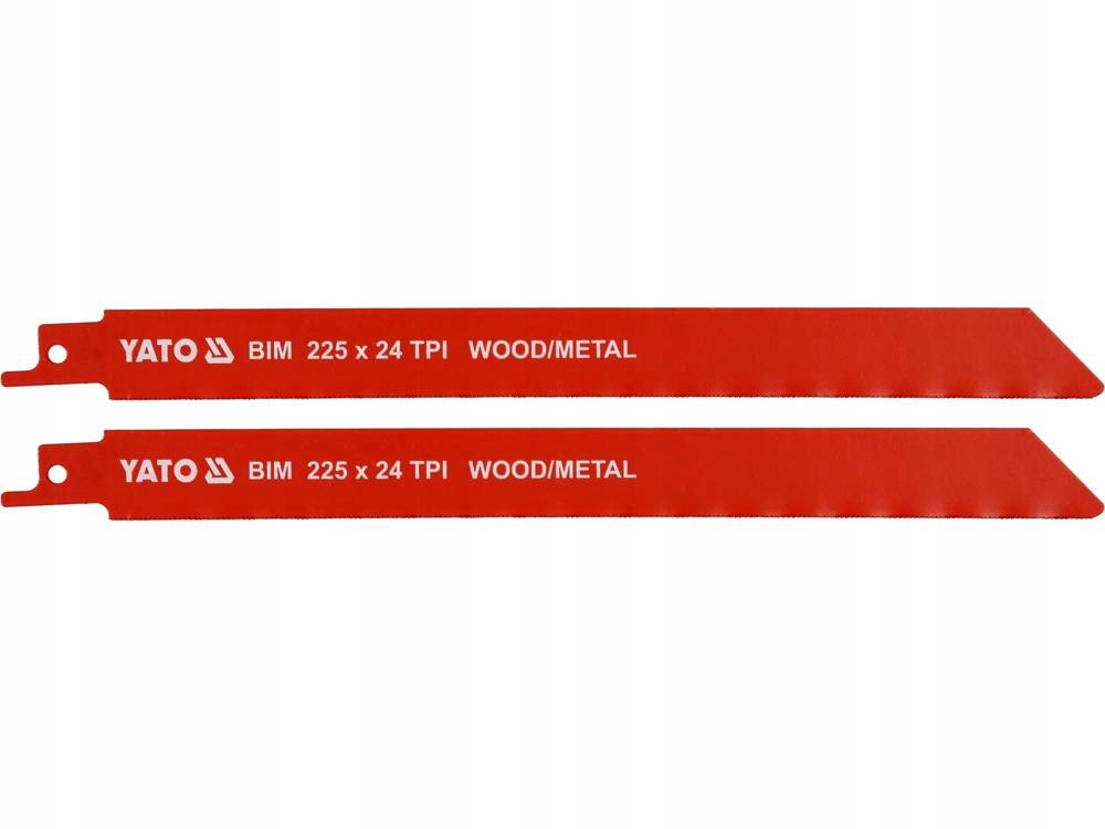 YATO BRZESZCZOTY PIŁ SZABLASTYCH METALI DREWNA BIM 225MM 24TPI x2 YT-33934