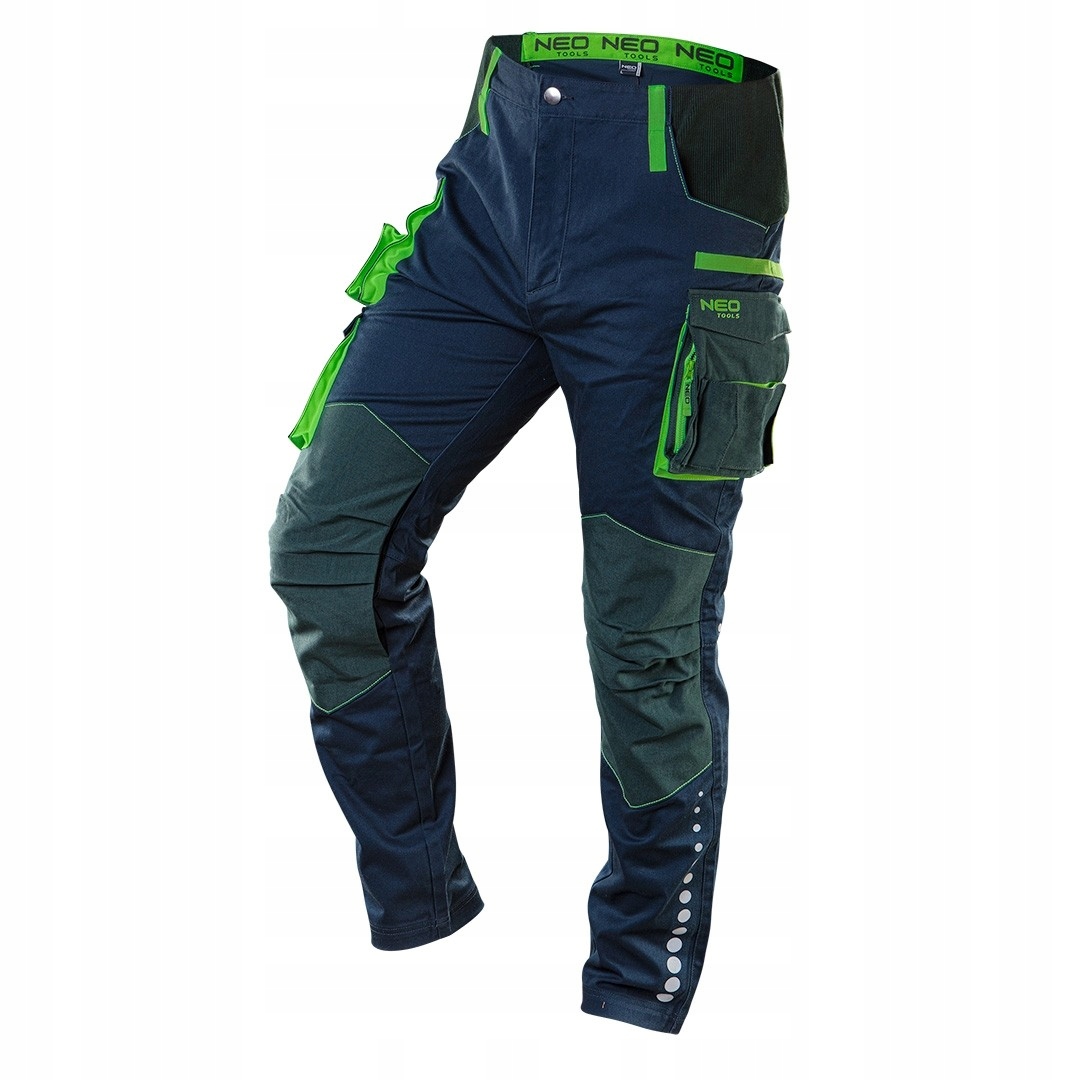 NEO SPODNIE ROBOCZE PREMIUM DO PASA CORDURA PROFILED ODBLASK 81-226 XXL/56