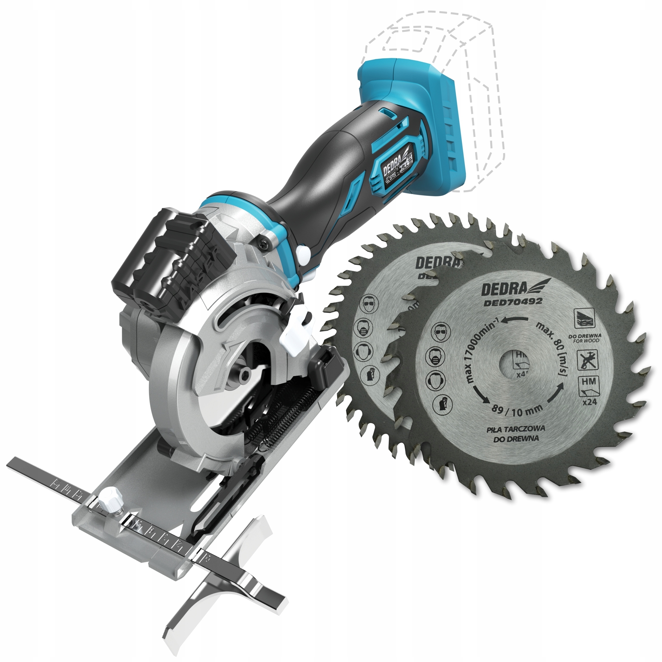 DEDRA PIŁA MINI PILARKA AKUMULATOROWA 18V TARCZOWA SAS+ALL SOLO DED7049