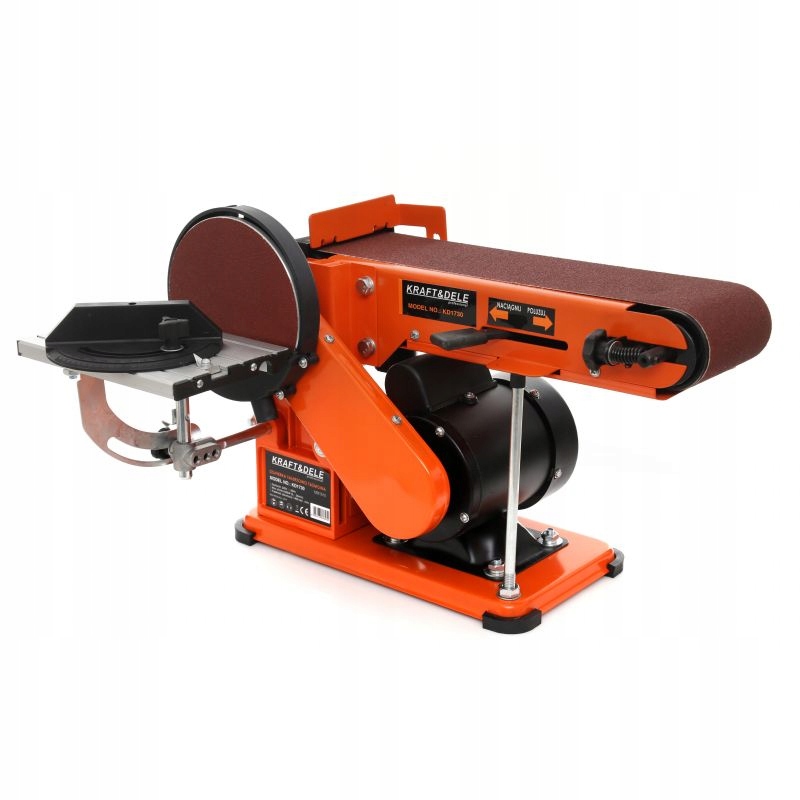 SZLIFIERKA TAŚMOWA TALERZOWA STOŁOWA 600W CZOŁOWA 1450 RPM TARCZA 150MM