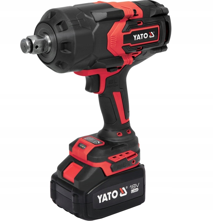YATO KLUCZ UDAROWY BEZSZCZOTKOWY 18V 3/4'' 2400NM ŚRUBY M18 - M36 + 6Ah