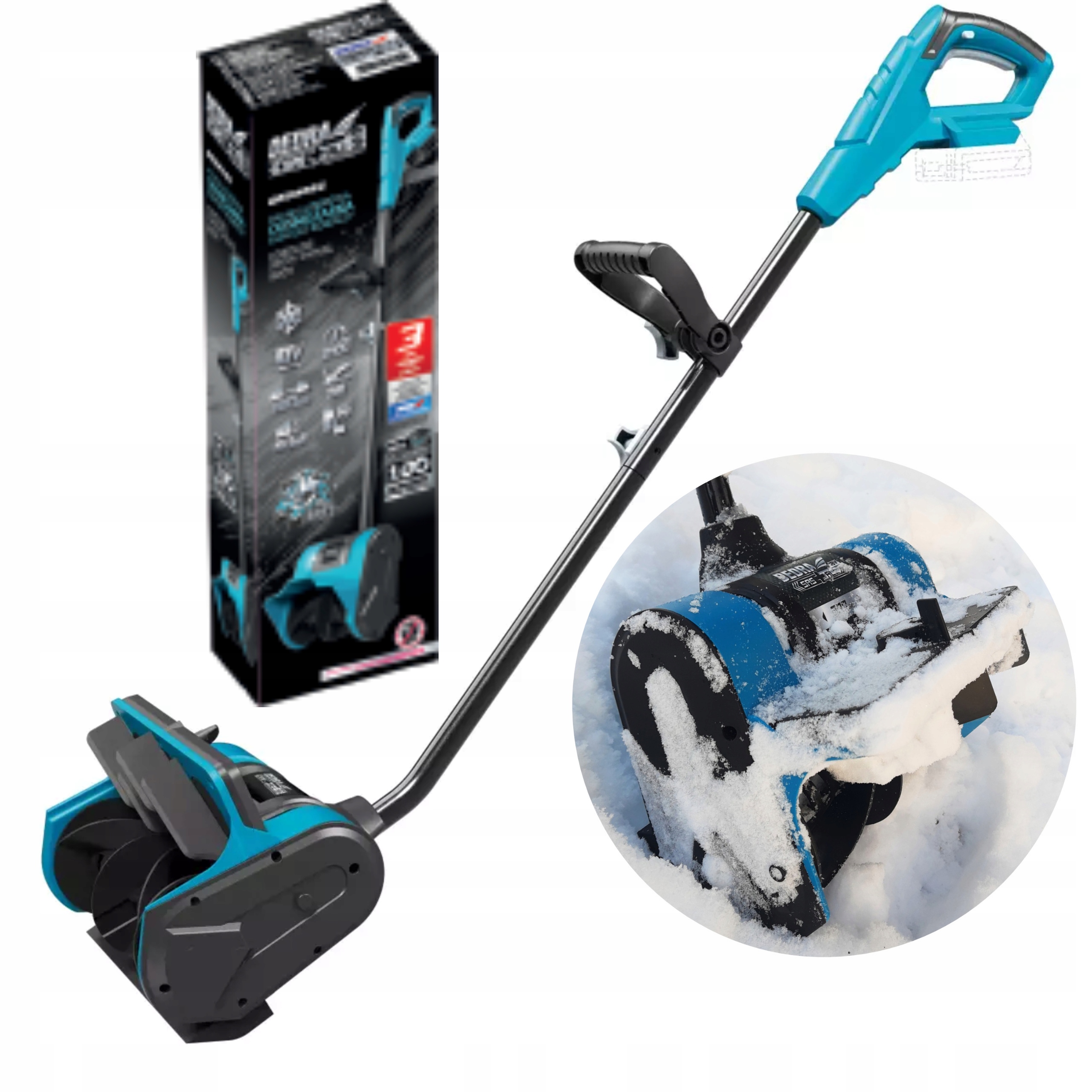 DEDRA ODŚNIEŻARKA 18V 30 CM SAS+ALL + 4Ah AKUMULATOR ŁADOWARKA DED6983