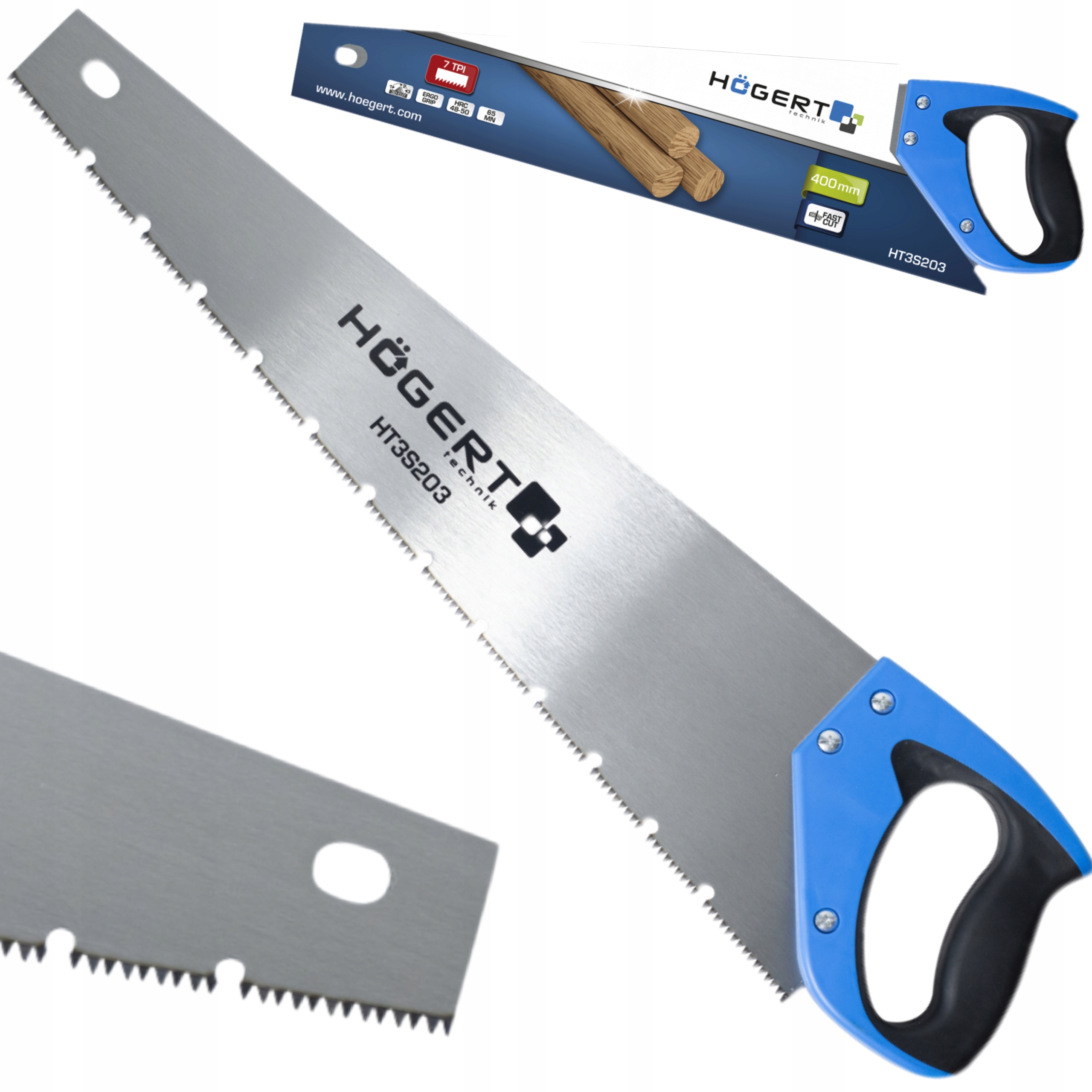 HOGERT PIŁA RĘCZNA DO DREWNA 7 TPI/ 400mm OTWÓR HT3S203