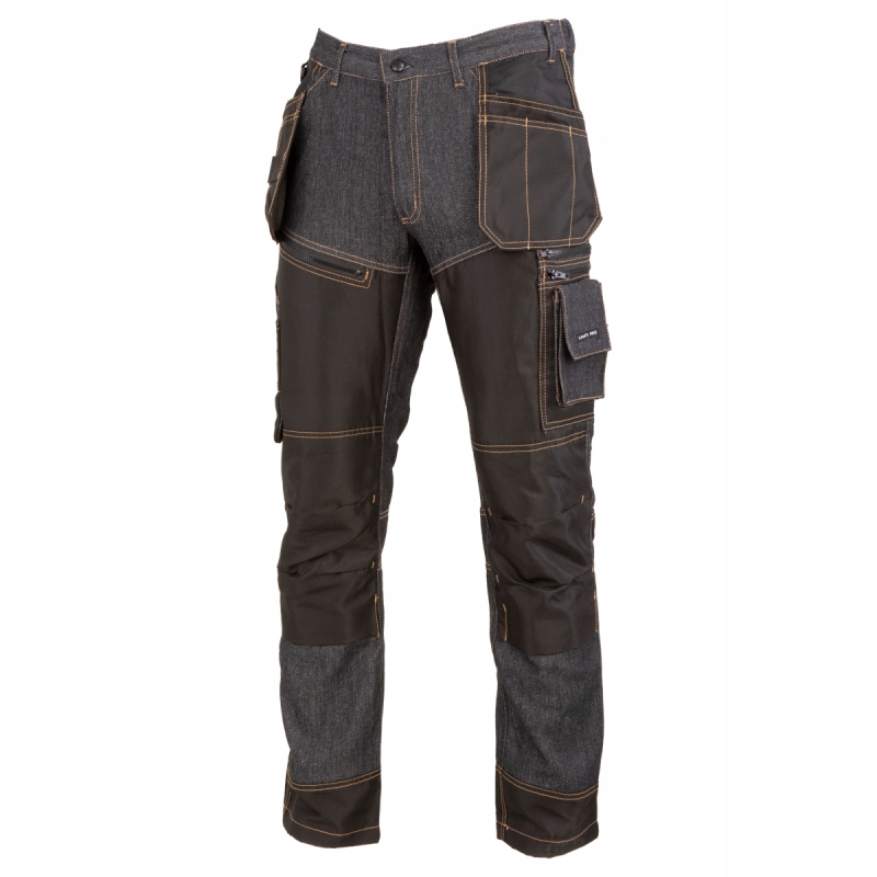 LAHTI PRO SPODNIE ROBOCZE jeans DO PASA XL czarne