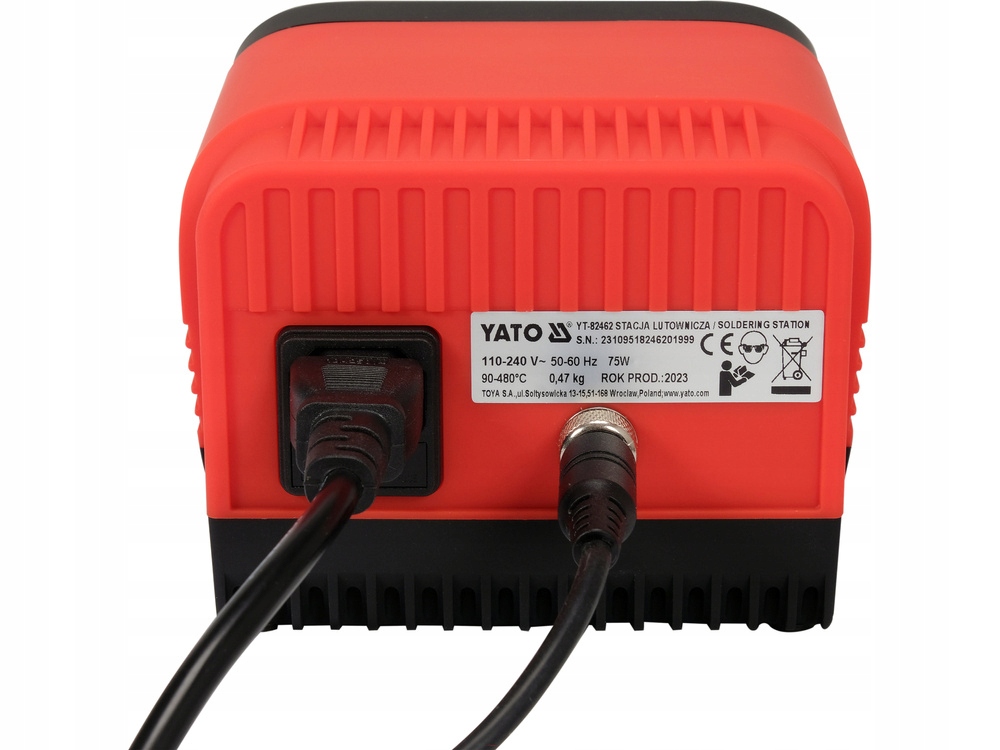 YATO STACJA LUTOWNICZA PROFESJONALNA CYFROWA 75W TYP GROT, WYŚWIETLACZ LCD