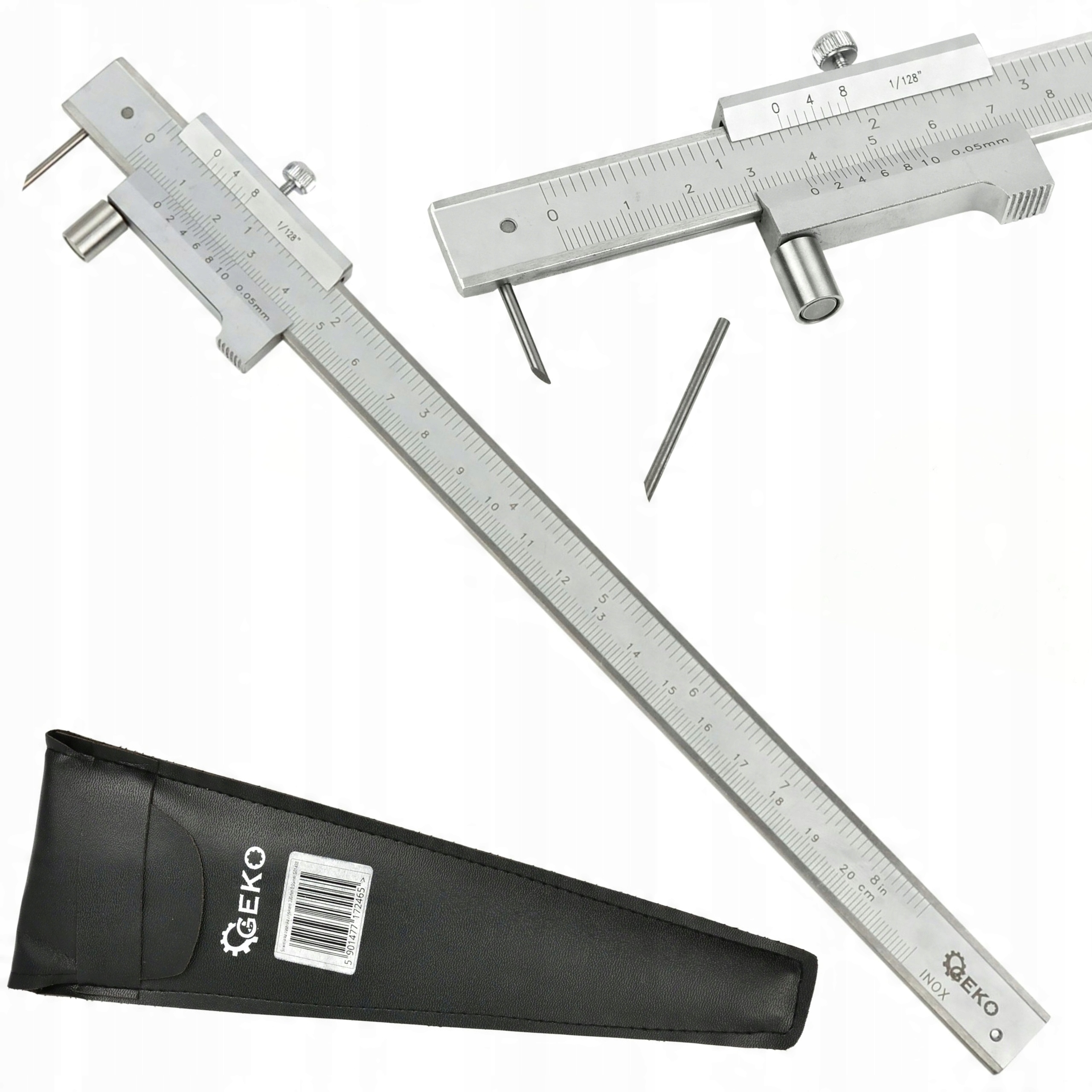 GEKO SUWMIARKA TRASERSKA Z RYSIKIEM 200MM 0,05MM