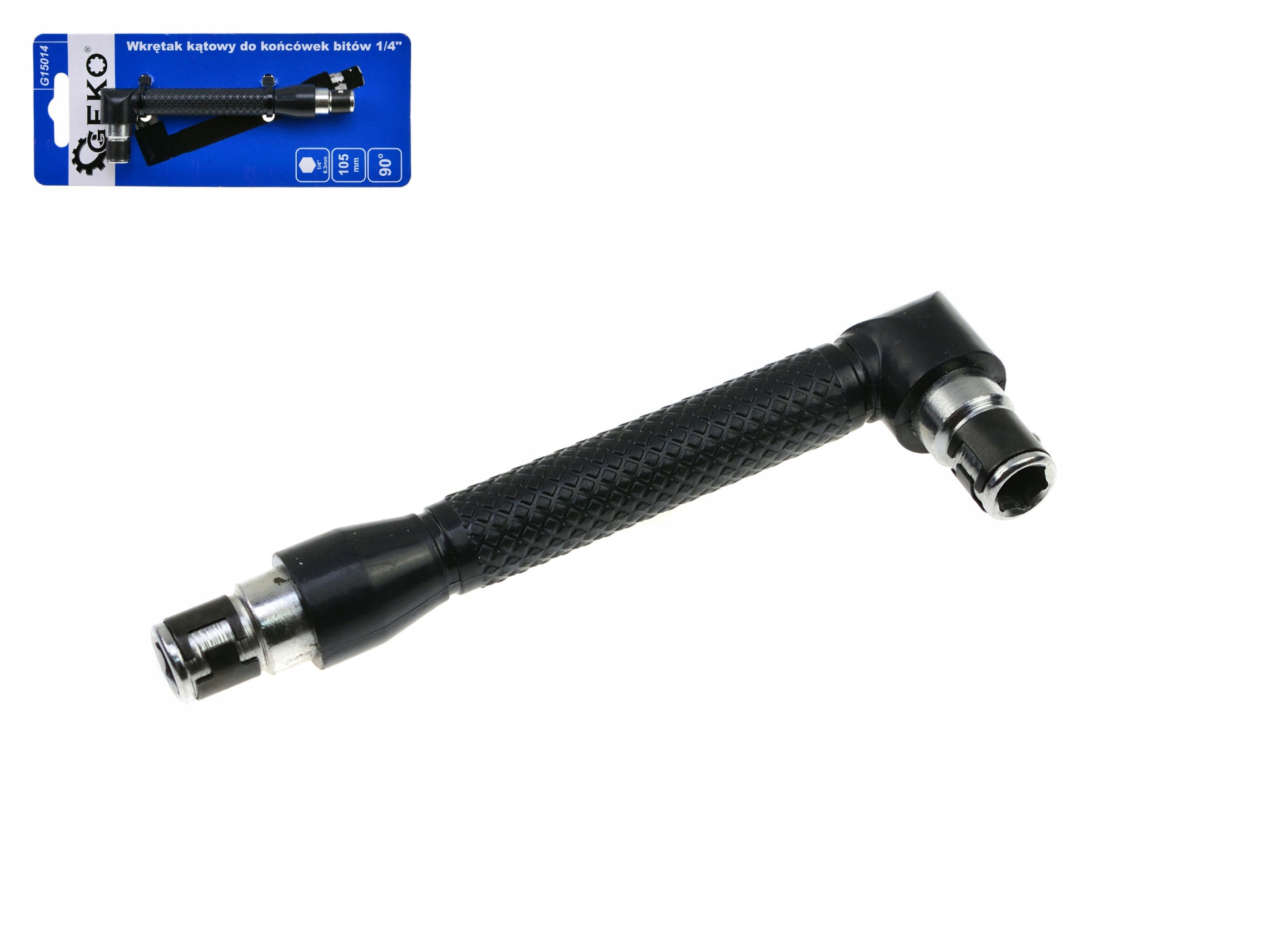 GEKO WKRĘTAK KĄTOWY UCHWYT DO KOŃCÓWEK BITÓW BITY 1/4" G15014