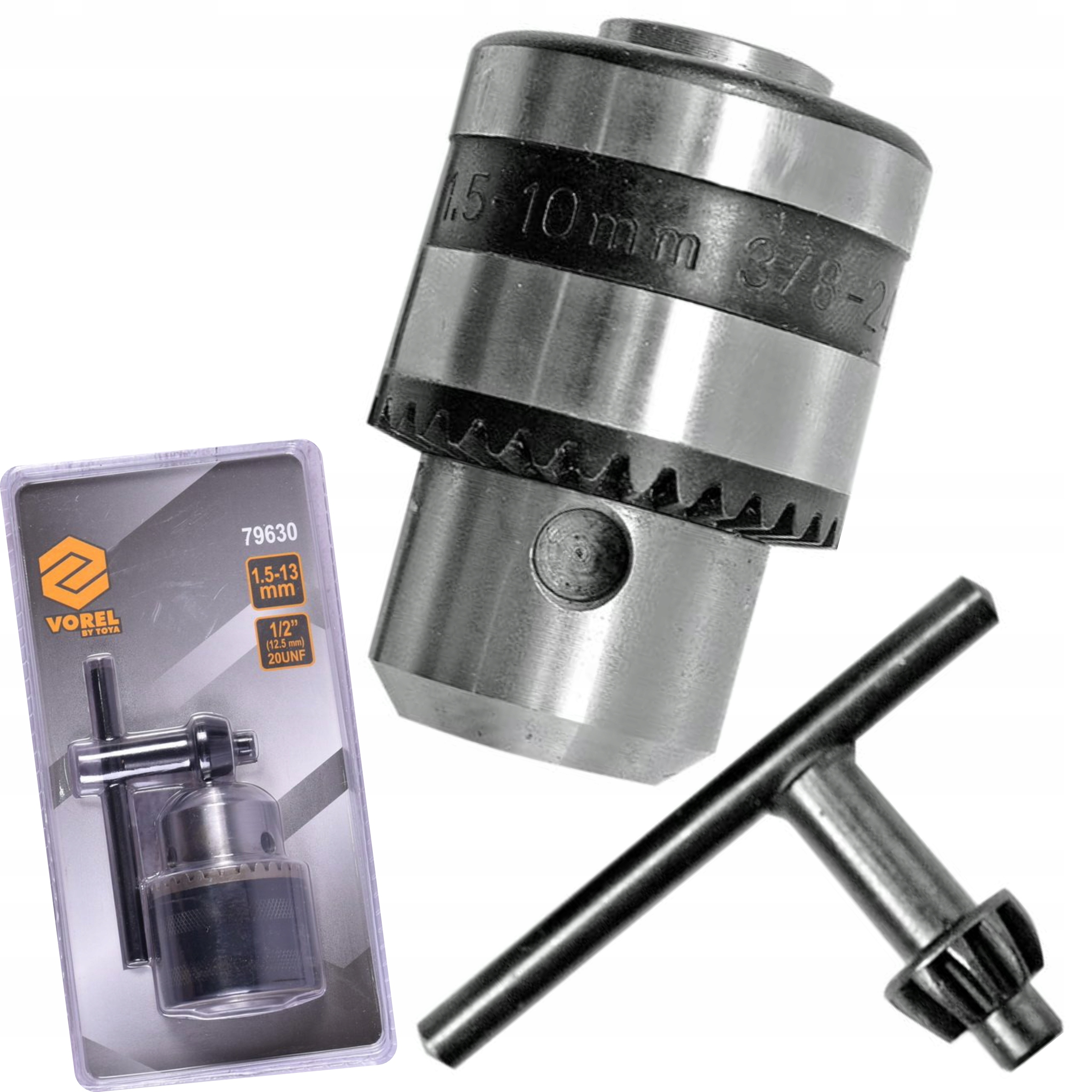 VOREL 79630 UCHWYT WIERTARSKI Z KLUCZEM, 13MM,1/2"