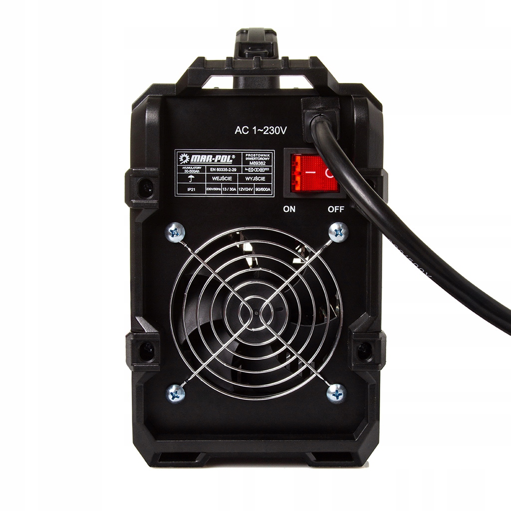 PROSTOWNIK INWERTOROWY 12V 24V ROZRUCH ŁADOWANIE AKUMULATORÓW 600A M89382