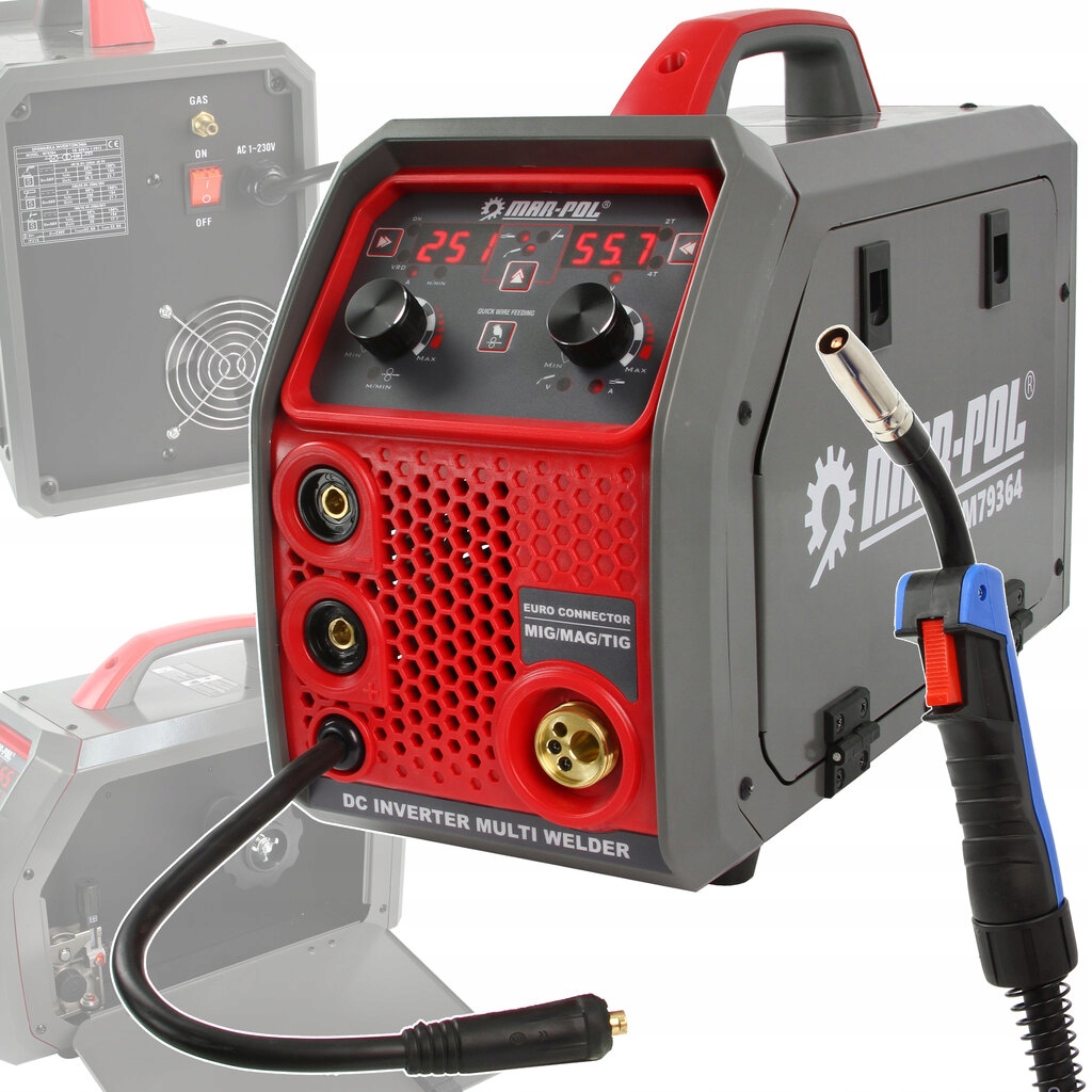 SPAWARKA INWERTOROWA MIGOMAT 250A MIG MMA TIG 230V GAZOWA M79364