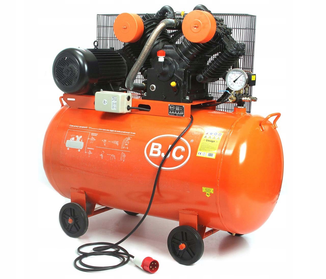 BJC KOMPRESOR 4 TŁOKOWY V-1.05T 12,5 7,5 kW 12 bar ZBIORNIK 350L M88035