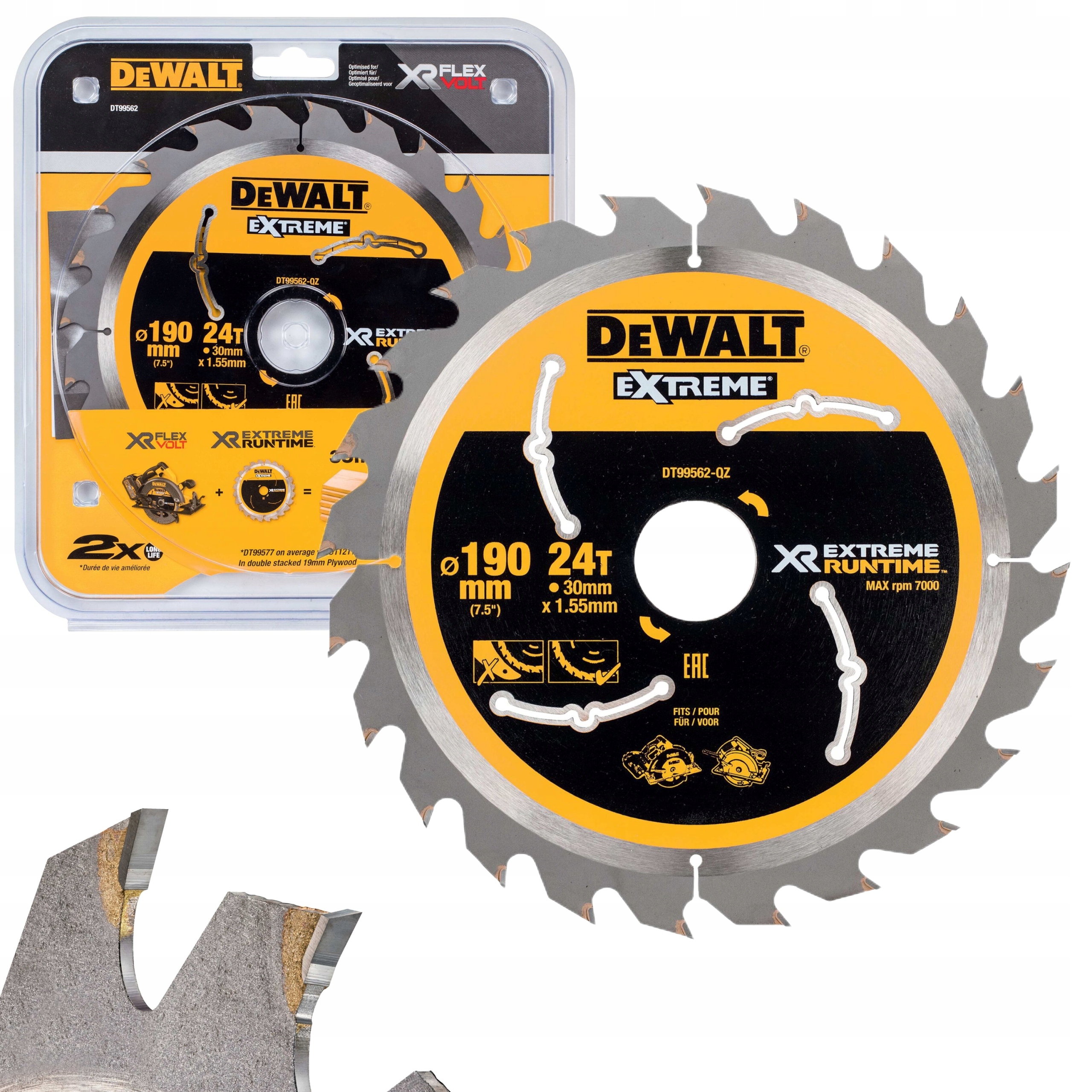 DEWALT DT99562 PIŁA TARCZOWA 190X30MM FLEXVOLT 24Z