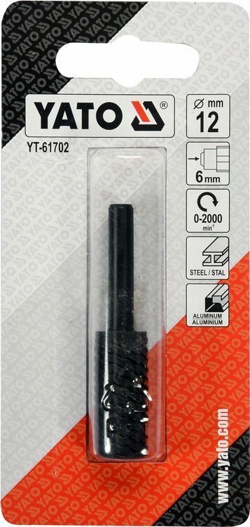 YATO FREZ TRZPIENIOWY HSS 12MM DO OBRÓBKI METALU NA WIERTARKĘ YT-61702