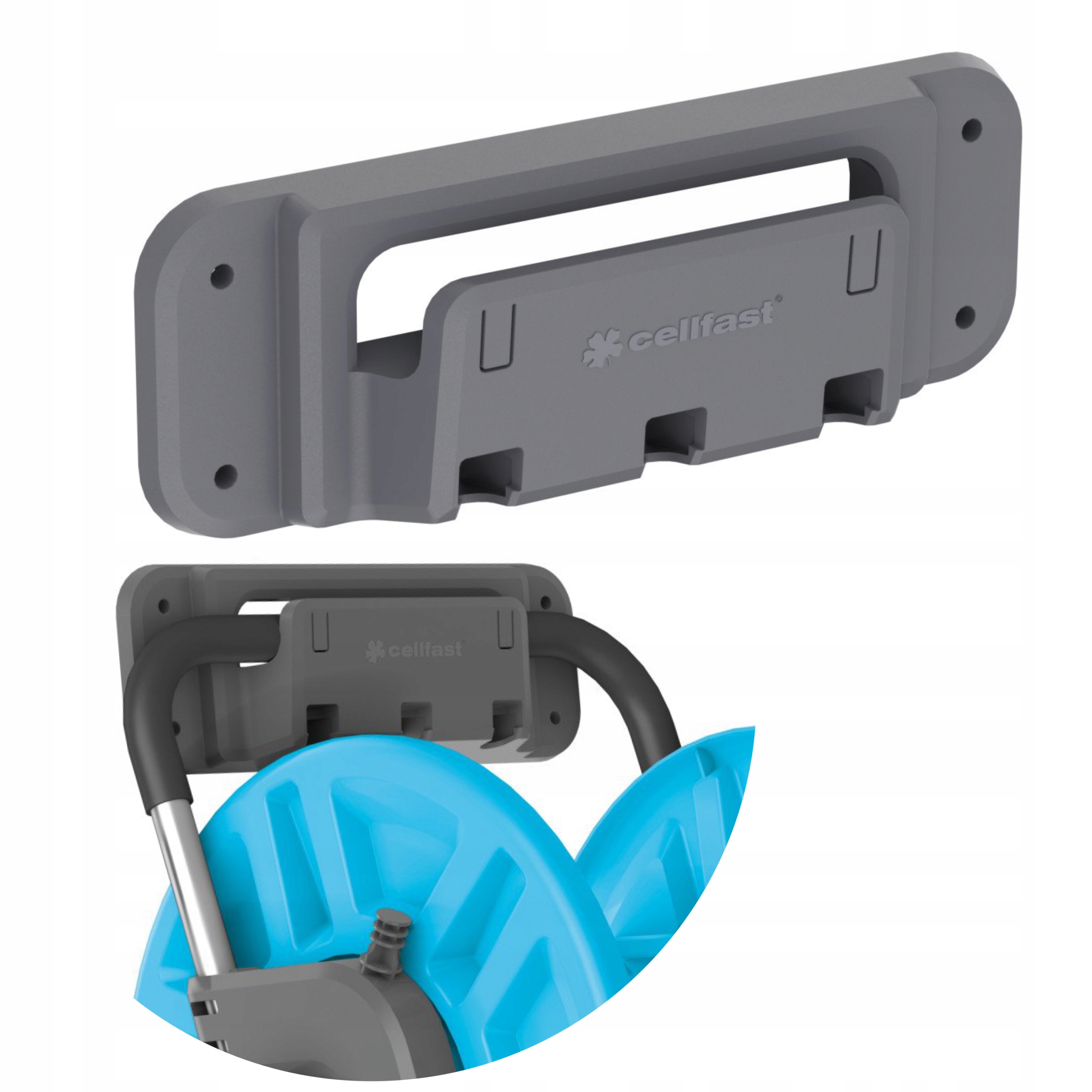 CELLFAST WIESZAK ŚCIENNY DO WÓZKÓW I STOJAK ALUPLUS 55-130 POLSKI PRODUKT