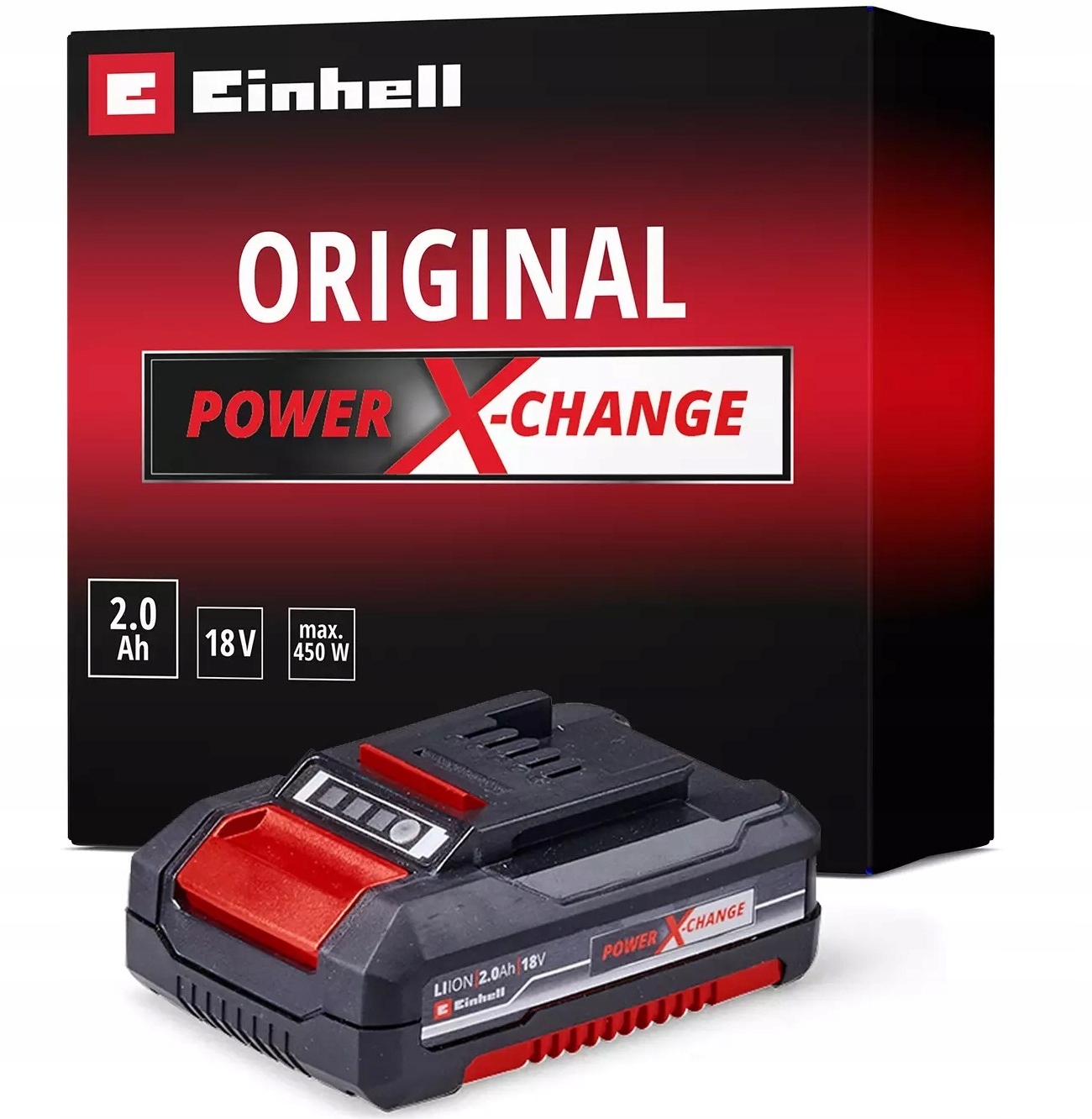 EINHELL AKUMULATOR BATERIA POWER X-CHANGE 18 V 2,0 Ah DO ŁADOWARKI 4511395