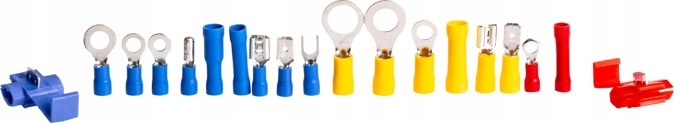 ZESTAW KOŃCÓWEK I ZŁĄCZ ELEKTRYCZNYCH 160SZT C0421