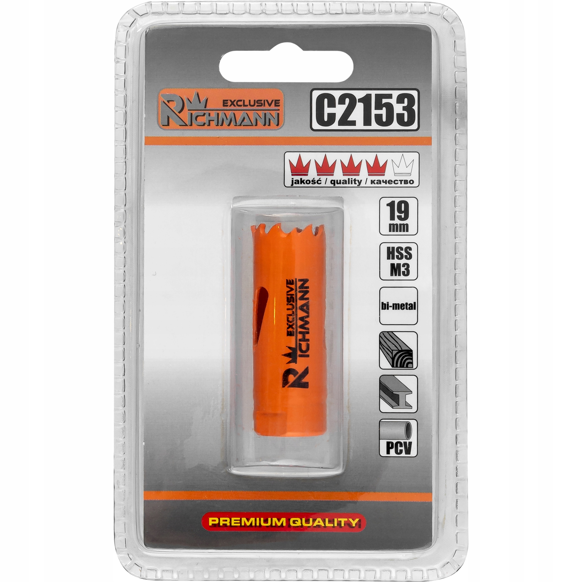 RICHMANN OTWORNICA BIMETAL HSS M3 19 MM C2153