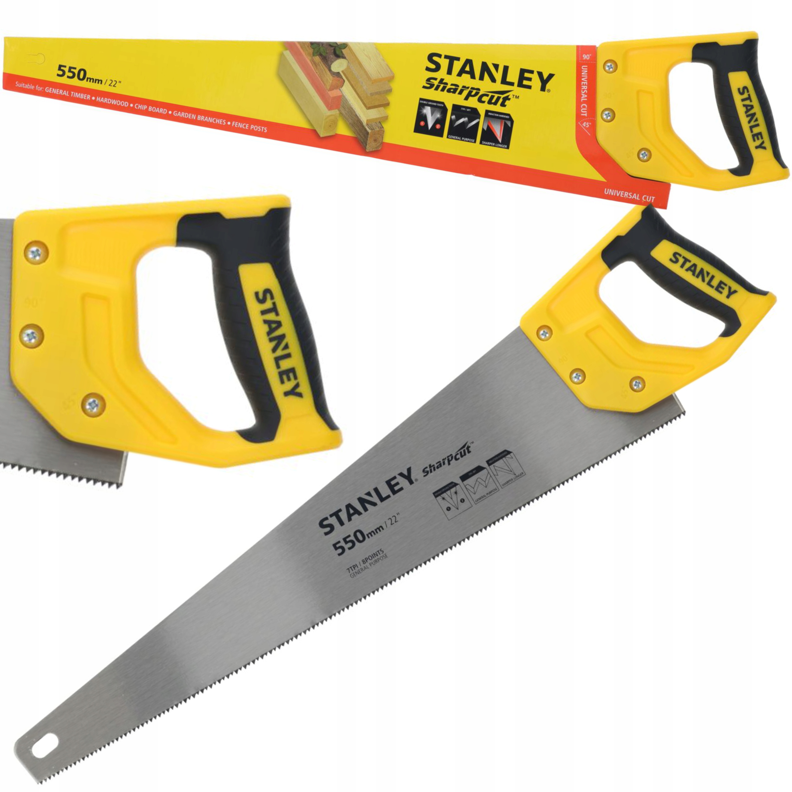 STANLEY FATMAX PIŁA DO DREWNA DISPLAY SHARP 550MM 7zx24 STHT20368-9