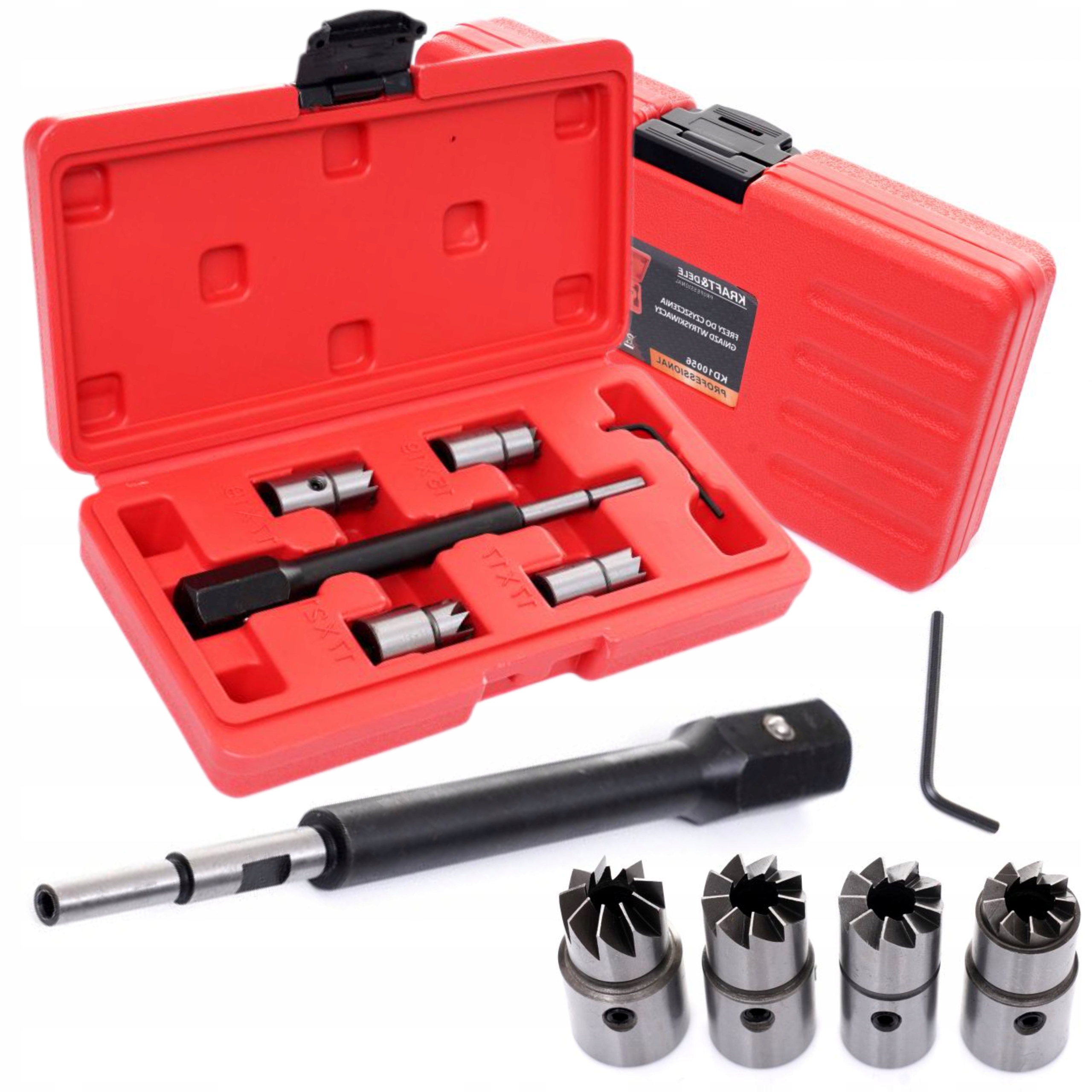 KRAFT&DELE ZESTAW FREZY DO CZYSZCZENIA GNIAZD WTRYSKIWACZY WTRYSKÓW KD10056