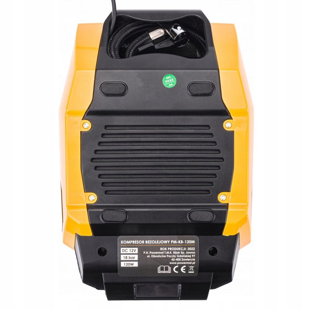 Kompresor BEZOLEJOWY Sprężarka Przenośna 12V LCD