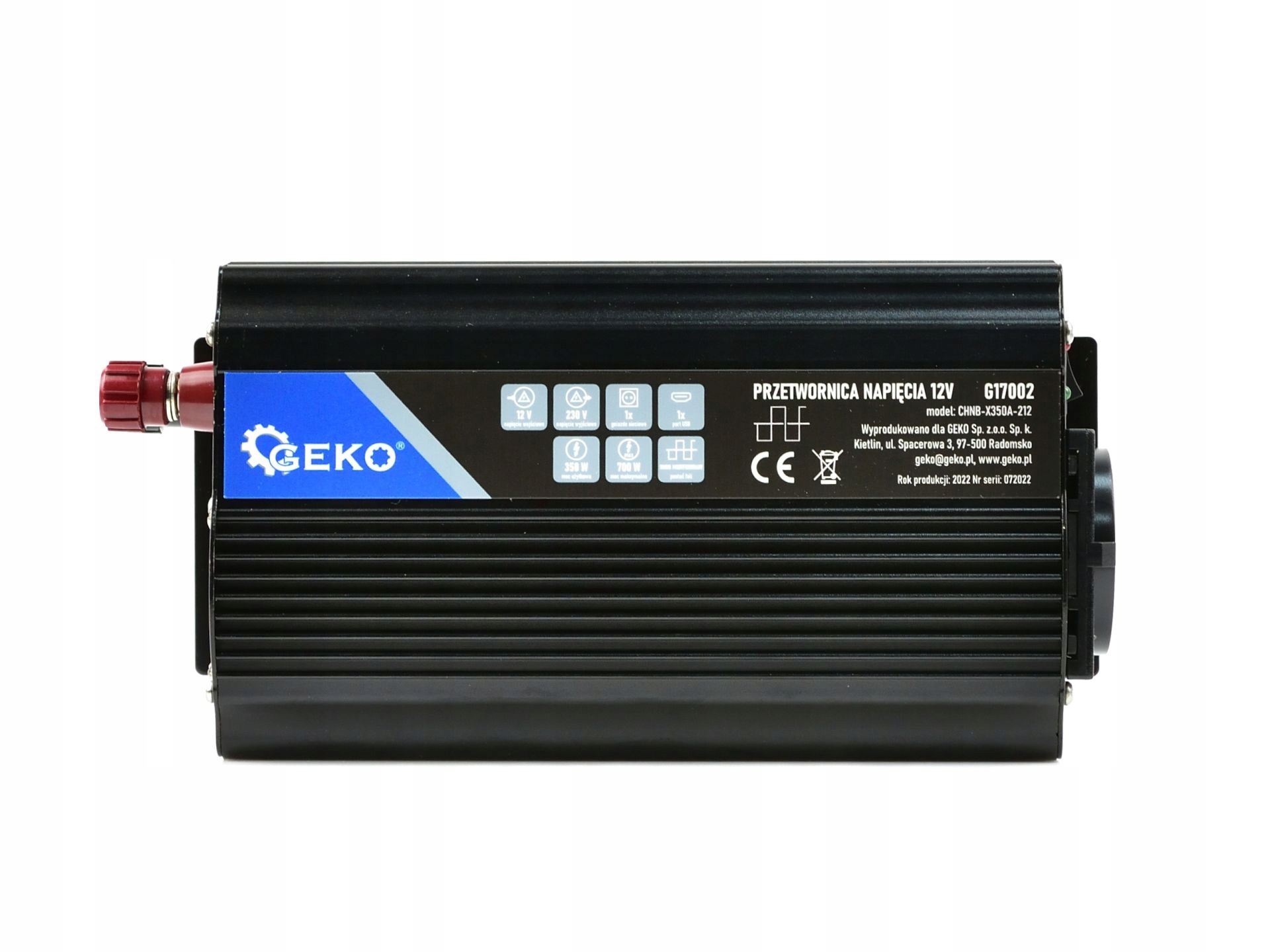 PRZETWORNICA SAMOCHODOWA 12V 230V 350W/700W USB