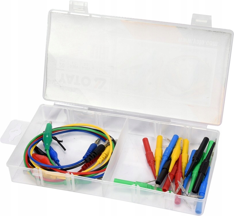 YATO IGŁY SONDY KOŃCÓWKI BANAN-KROKODYL POMIAROWE DO MULTIMETRÓW YT-73079