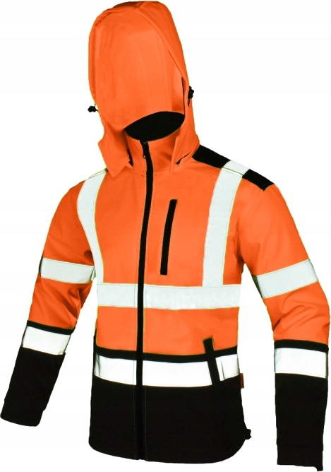 SOFTSHELL OSTRZEGAWCZY ODBLASKOWY ROBOCZY SOFTREF KURTKA POLAR orange M
