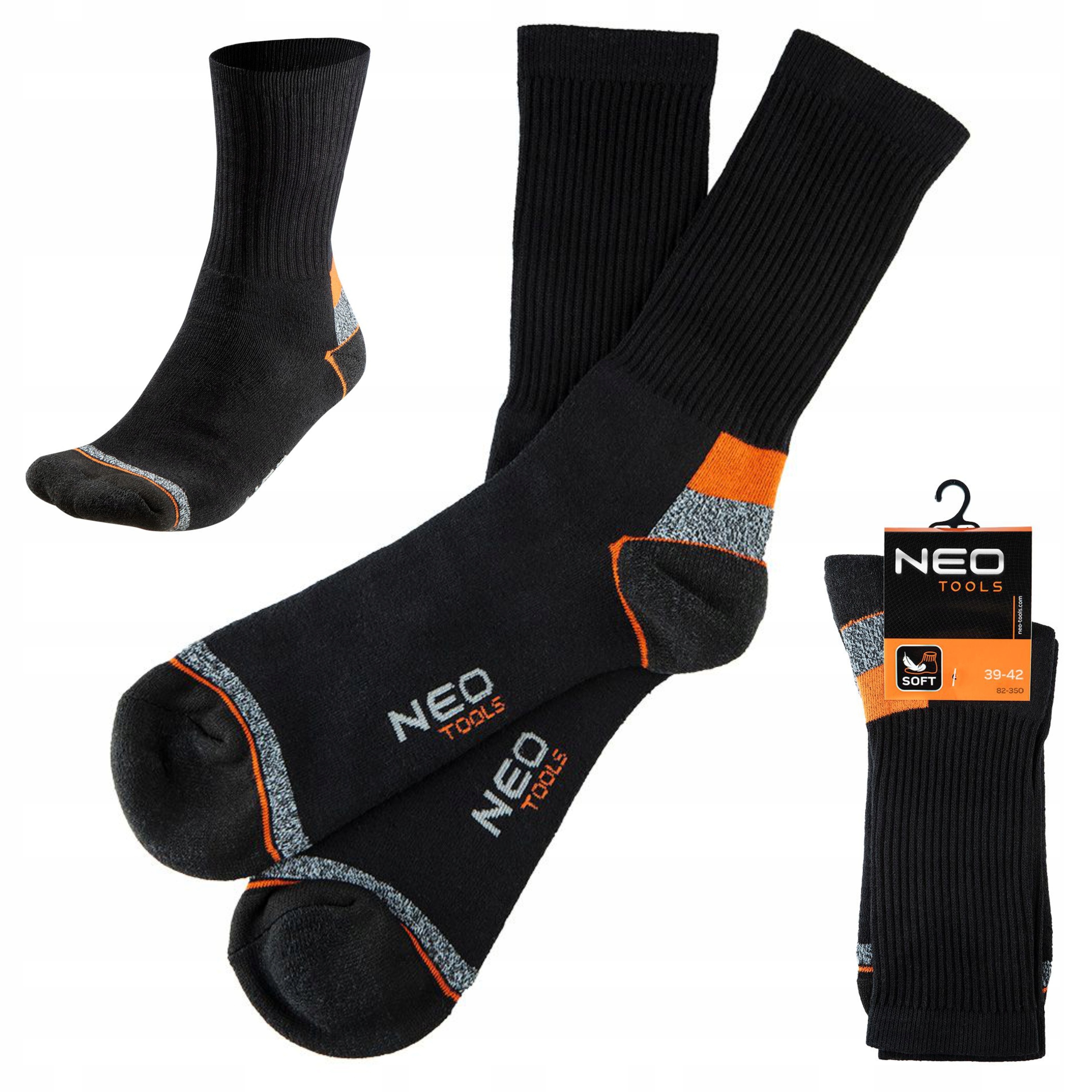 SKARPETY ROBOCZE WYSOKIE ODDYCHAJĄCE ODPROWADZANIE WILGOCI R. 39-42 82-350