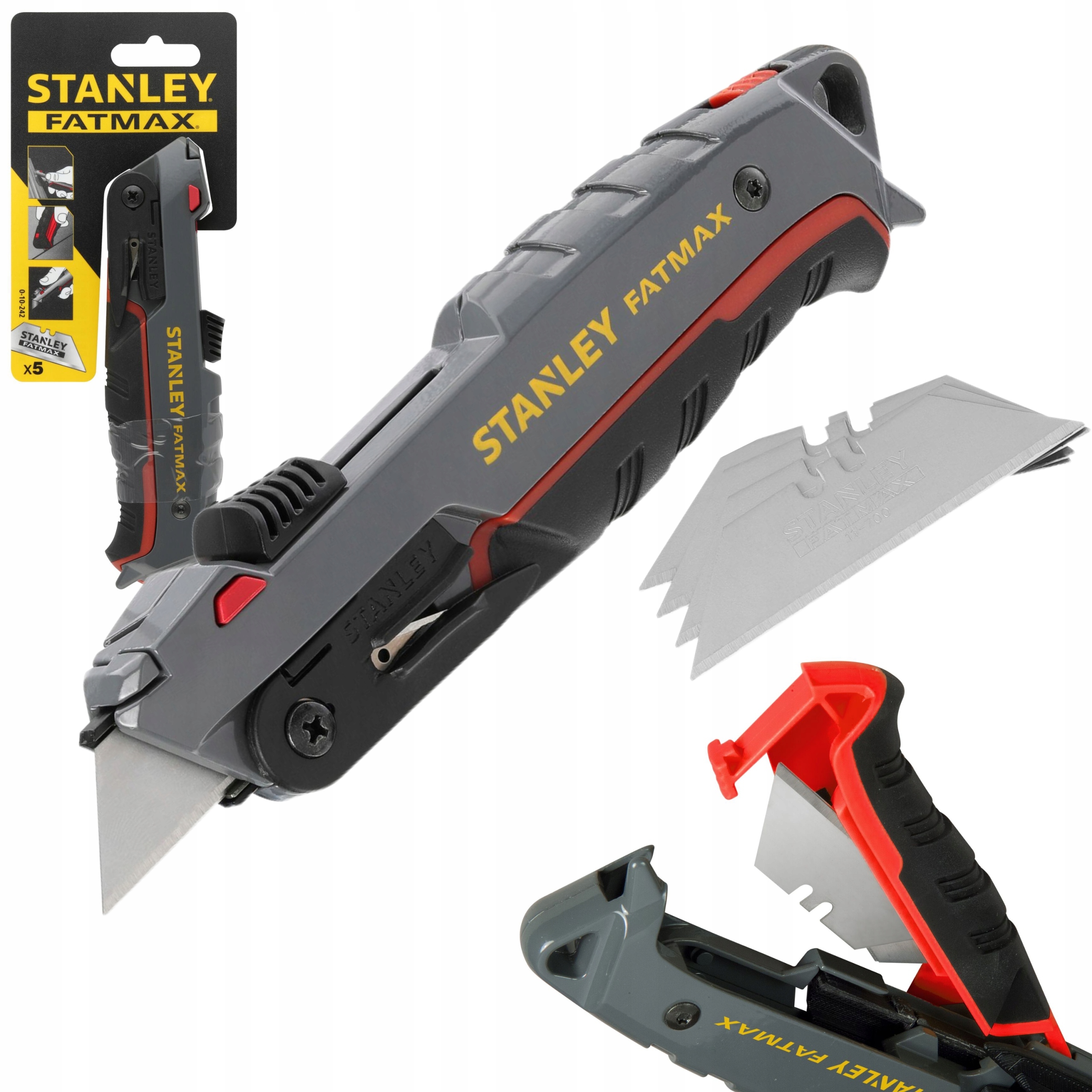 NÓŻ Z WYSUWANYM OSTRZEM BEZPIECZNY FATMAX STANLEY