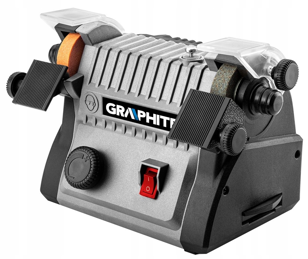 GRAPHITE MINI SZLIFIERKA STOŁOWA akumulatorowa 3w1
