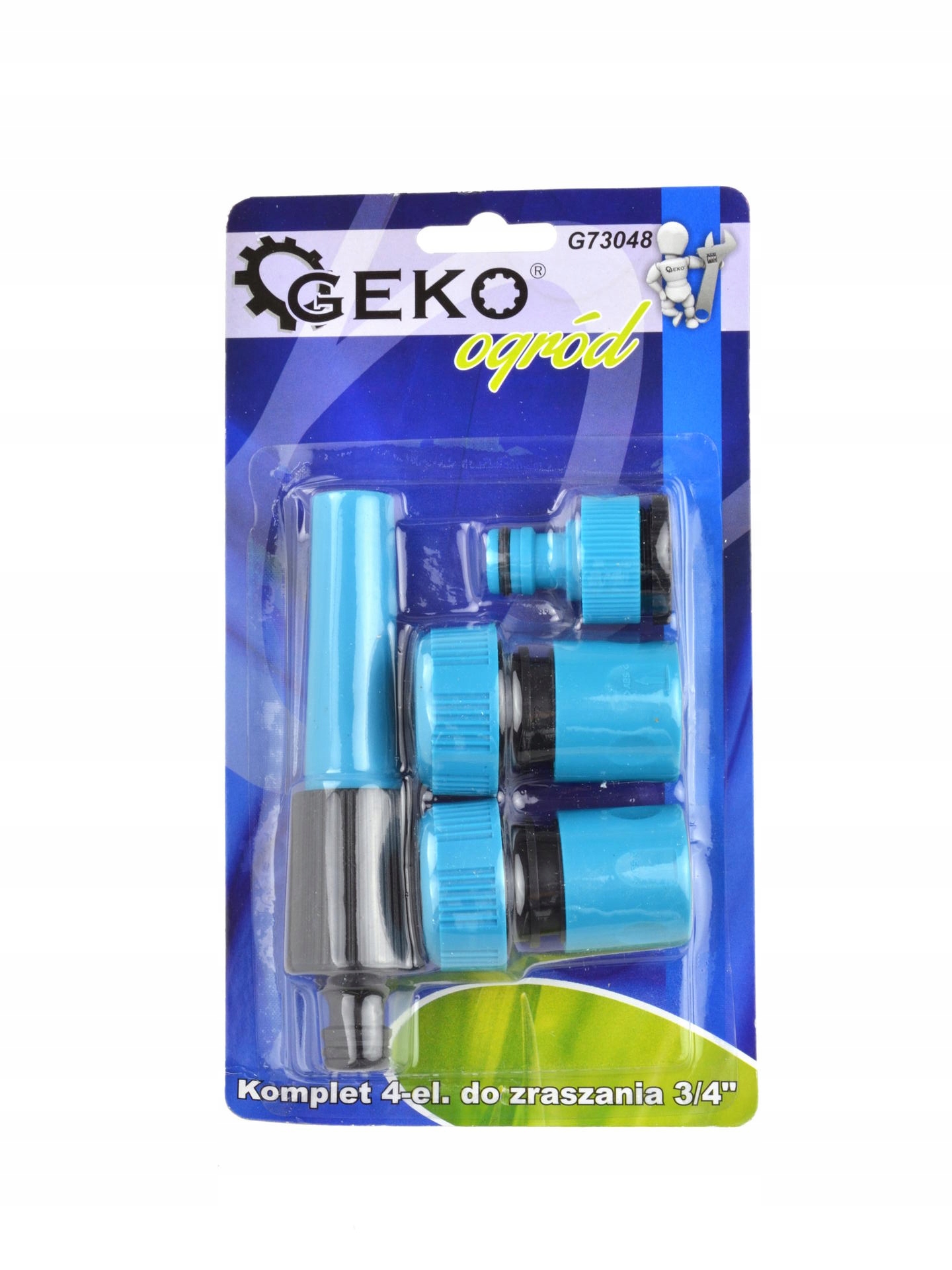 GEKO ZESTAW DO ZRASZANIA DYSZA DO ZRASZANIA 3/4 ZŁĄCZE G73048 BLUE DO WODY