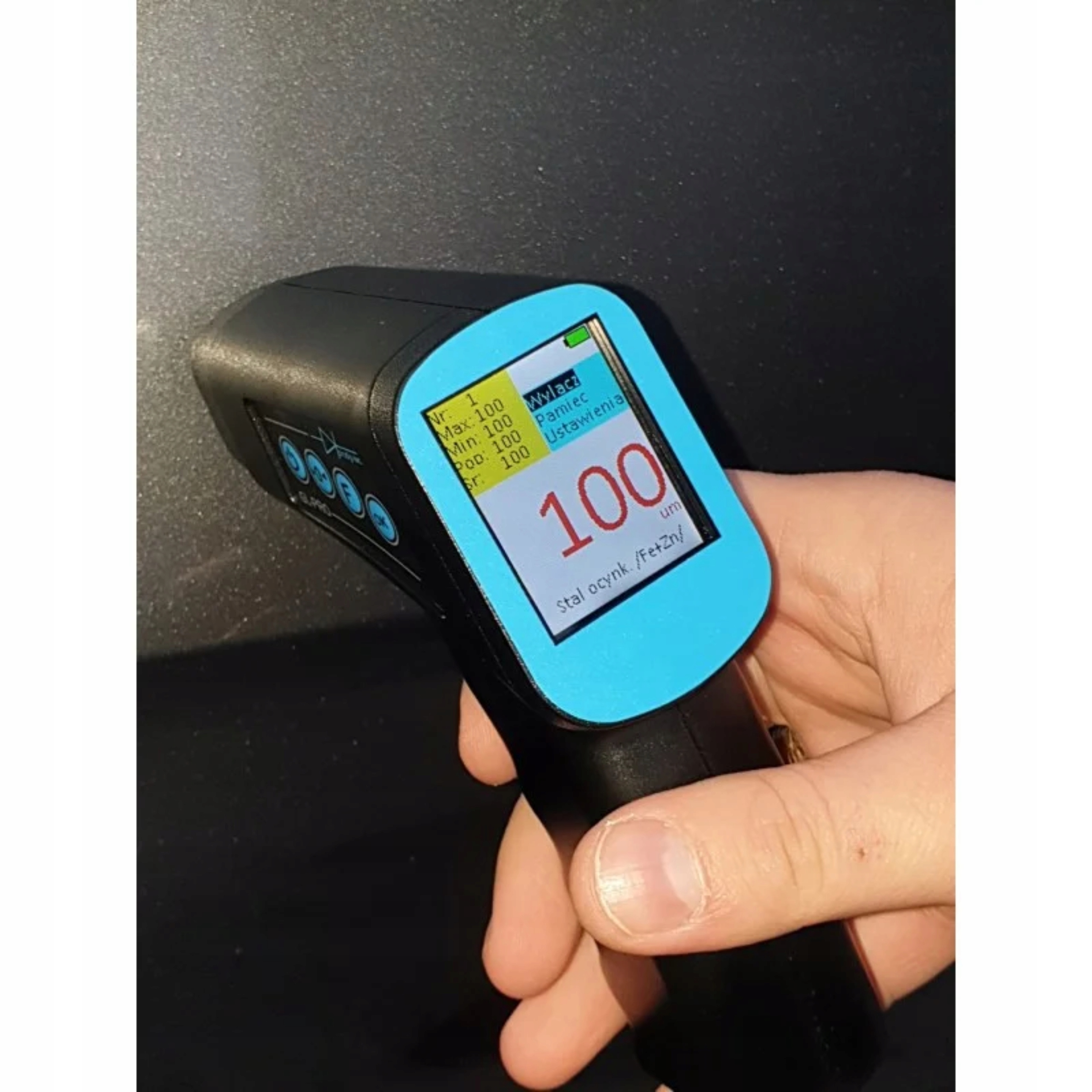 MIERNIK TESTER GRUBOŚCI LAKIERU GL-PRO-SMART-FAZ PROFESIONALNY APLIKACJA