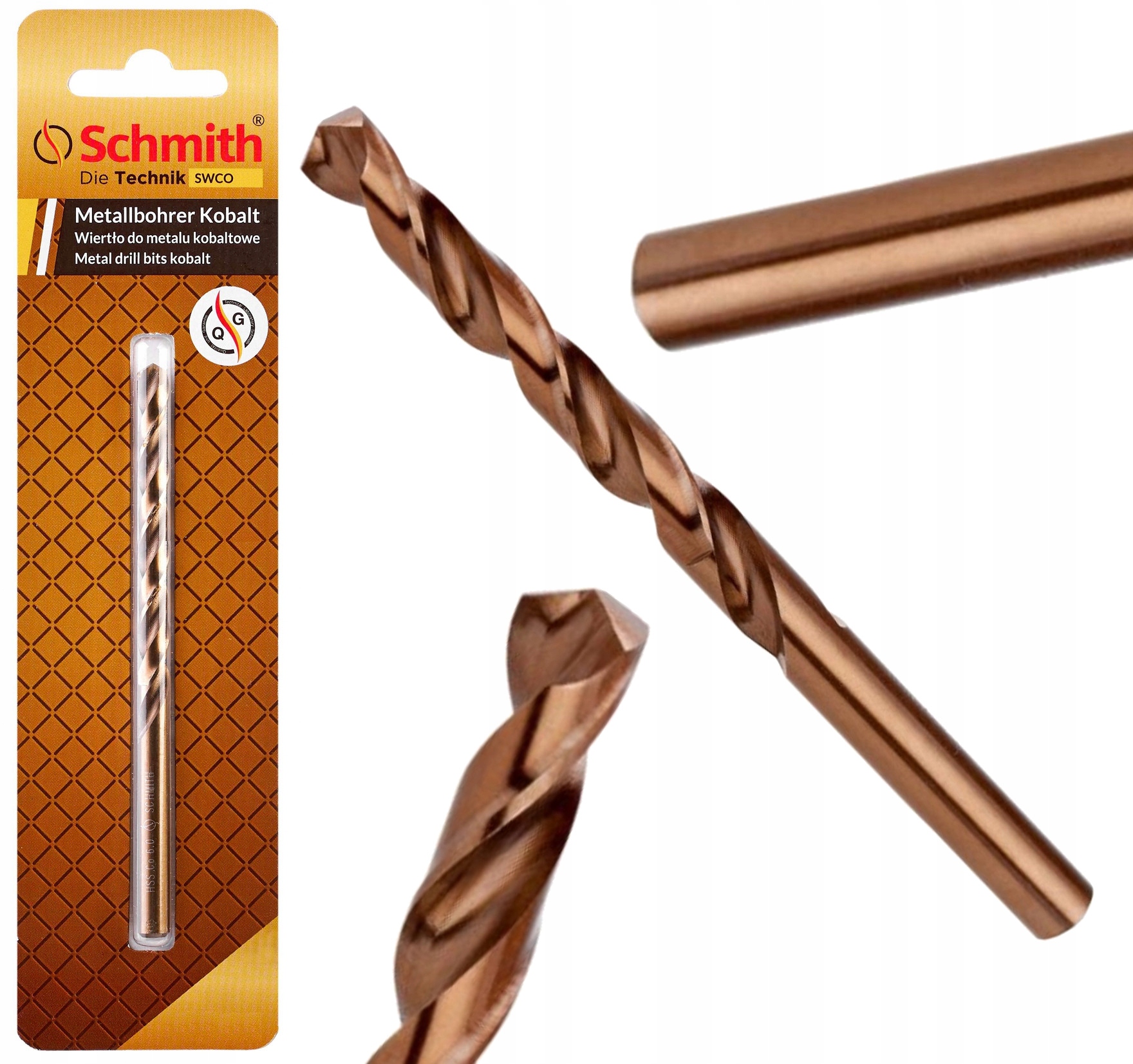 WIERTŁO DO METALU KOBALTOWE 12mm HSS-Co SCHMITH SWCO-12,0 DO WIERTARKI
