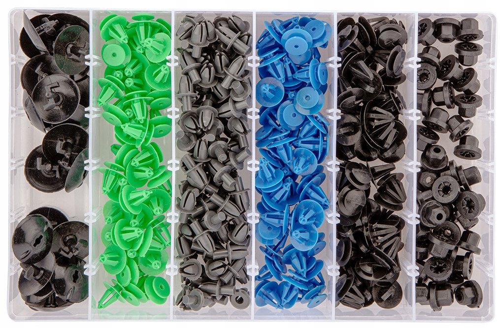 ZESTAW SPINEK samochodowych Opel 300szt NEO TOOLS