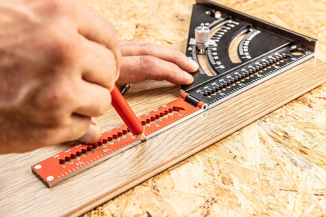 NEO TOOLS KĄTOWNIK ALUMINIOWY EKIERKA BUDOWLANA ZE STOPKĄ 185X 317mm 72-105