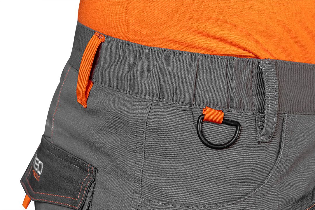 NEO KRÓTKIE SPODENKI SPODNIE 100% COTTON KIESZENIE +PASEK 81-331 R. S/48